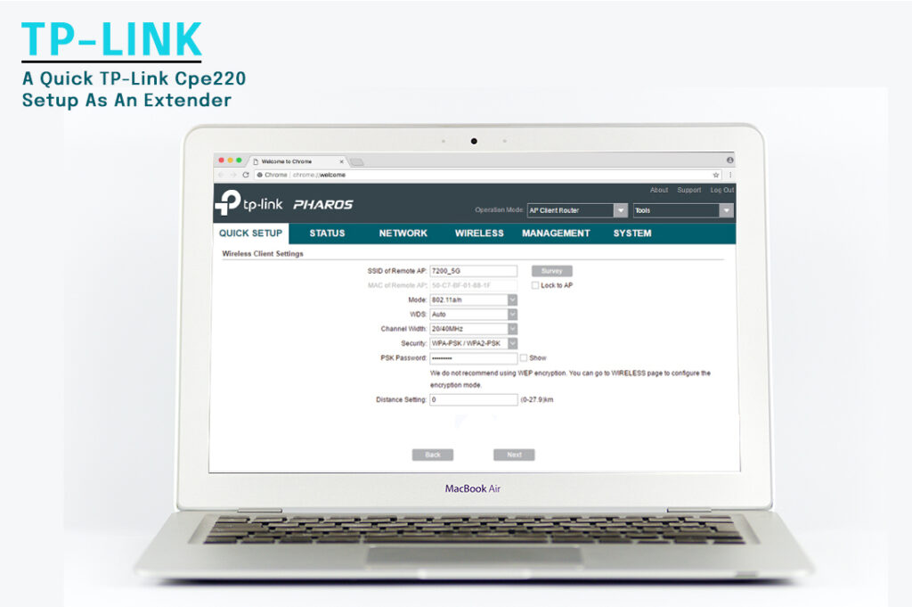 tp-link wireless outdoor cpe setup